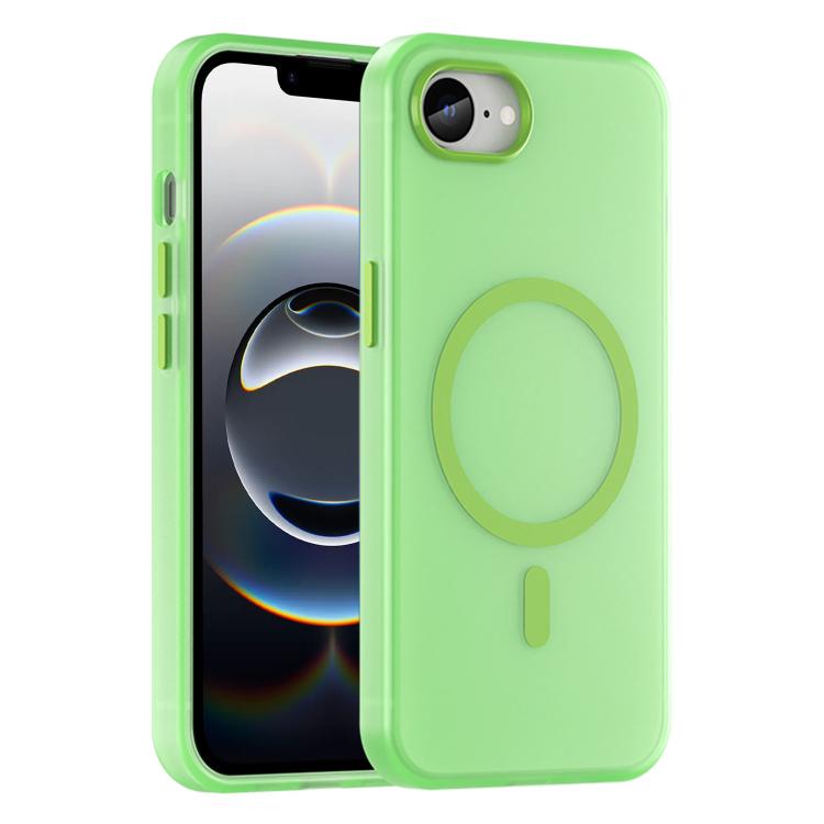 For iPhone 16e MagSafe Frosted Translucent TPU + PC Full Coverage Phone Case(Green) - free shipping - PMC TechLife - Order now!