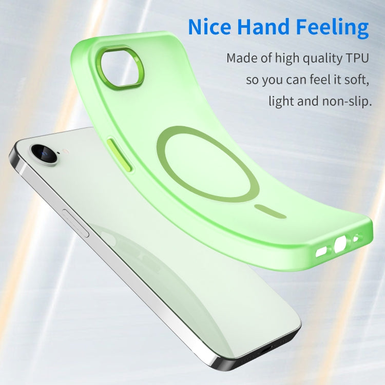 For iPhone 16e MagSafe Frosted Translucent TPU + PC Full Coverage Phone Case(Green) - free shipping - PMC TechLife - Order now!