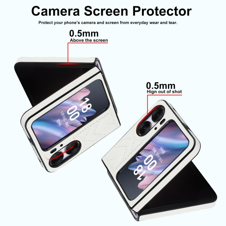 For OPPO Find N2 Flip V-shaped Folding Phone Case(White) - free shipping - PMC TechLife - Order now!