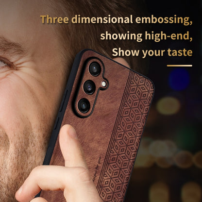 For Samsung Galaxy S24 5G AZNS 3D Embossed Skin Feel Phone Case(Brown) - Galaxy S24 5G Cases by AZNS | Online Shopping South Africa | PMC Jewellery | Buy Now Pay Later Mobicred