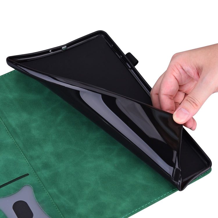 For Honor Pad 9 Splicing Shockproof Leather Tablet Case(Green) - Honor by PMC TechLife | Online Shopping South Africa | PMC TechLife | Buy Now Pay Later Mobicred