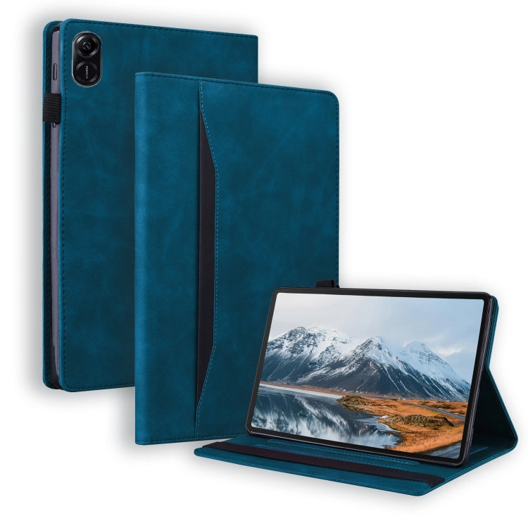 For Honor Pad X8a Splicing Shockproof Leather Tablet Case(Blue) - Honor by PMC TechLife | Online Shopping South Africa | PMC TechLife | Buy Now Pay Later Mobicred