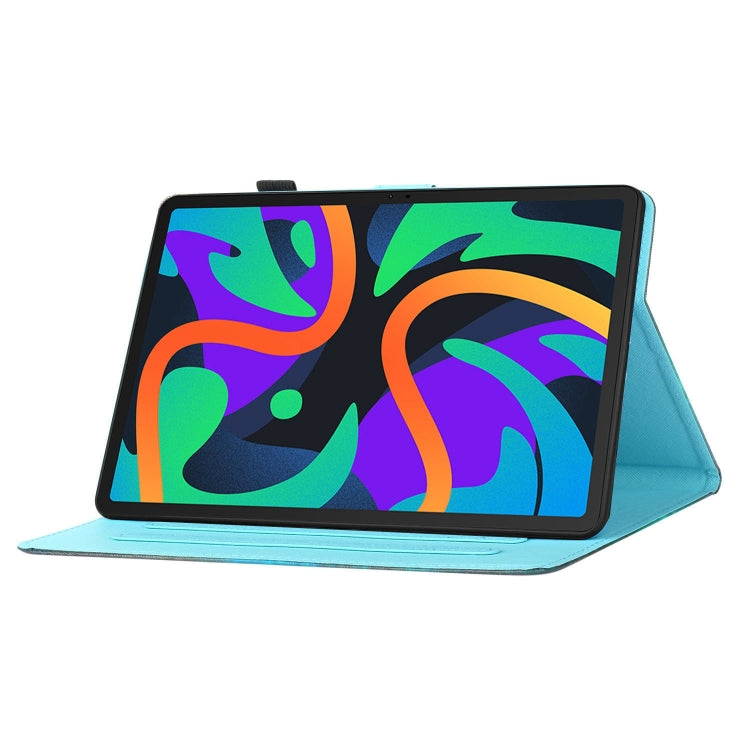 For Lenovo Tab M11/ Xiaoxin Pad 11 2024 Coloured Drawing Stitching Smart Leather Tablet Case(Sunflower) - Lenovo by PMC Jewellery | Online Shopping South Africa | PMC Jewellery | Buy Now Pay Later Mobicred