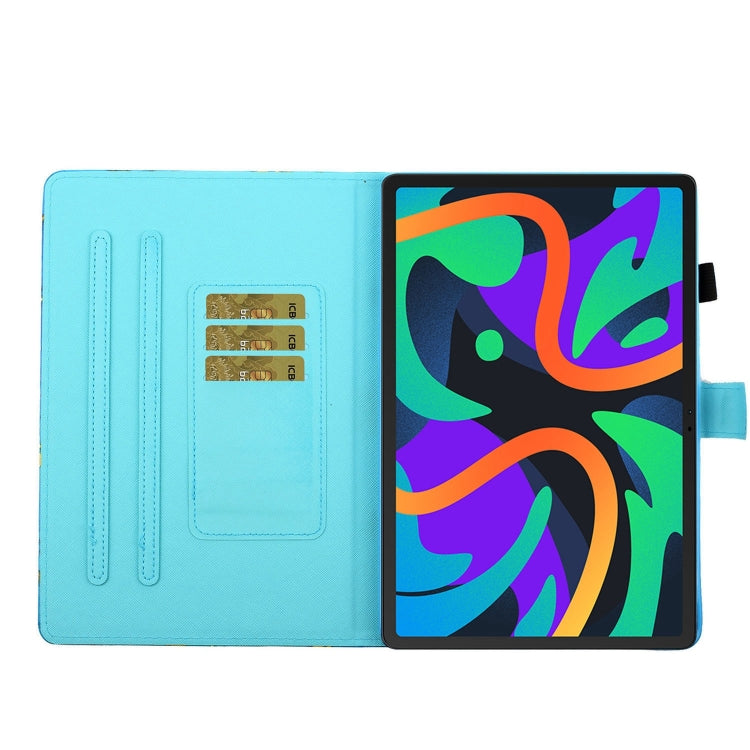 For Lenovo Tab M11/ Xiaoxin Pad 11 2024 Coloured Drawing Stitching Smart Leather Tablet Case(Cat and Tiger) - Lenovo by PMC Jewellery | Online Shopping South Africa | PMC Jewellery | Buy Now Pay Later Mobicred