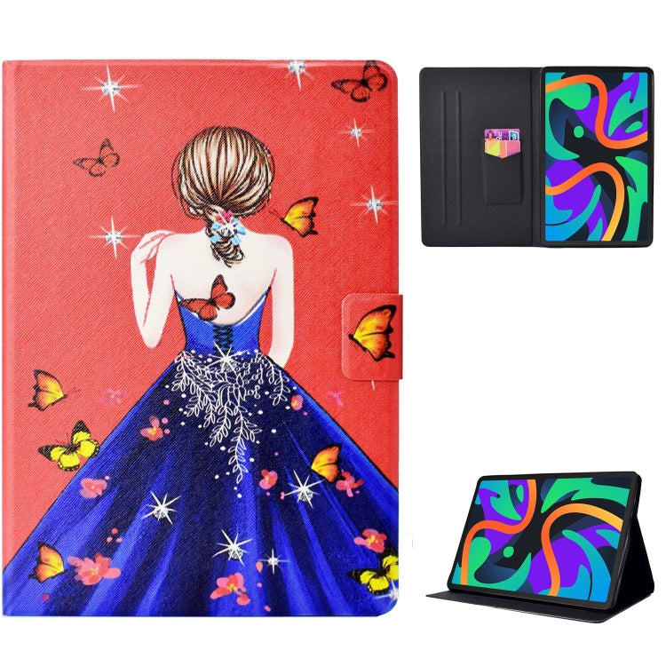 For Lenovo Tab M11/ Xiaoxin Pad 11 2024 Voltage Coloured Drawing Smart Leather Tablet Case(Girl Back) - Lenovo by PMC TechLife | Online Shopping South Africa | PMC TechLife | Buy Now Pay Later Mobicred