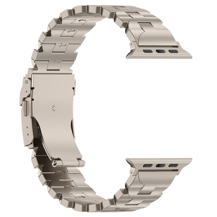 For Apple Watch Series 3 38mm Butterfly Type Titanium Steel Watch Band(Titanium) - Watch Bands by PMC Jewellery | Online Shopping South Africa | PMC Jewellery