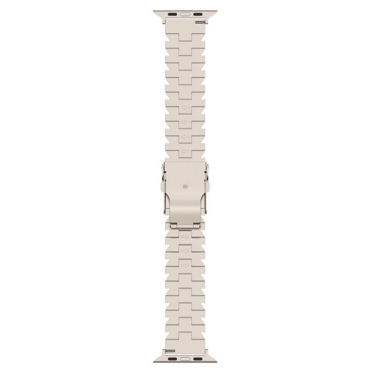 For Apple Watch Series 2 38mm Butterfly Type Titanium Steel Watch Band(Silver) - Watch Bands by PMC Jewellery | Online Shopping South Africa | PMC Jewellery