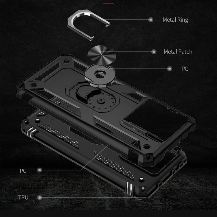 For Xiaomi 13T/13T Pro Shockproof TPU + PC Phone Case with Holder(Black) - Xiaomi Cases by PMC TechLife | Online Shopping South Africa | PMC TechLife | Buy Now Pay Later Mobicred
