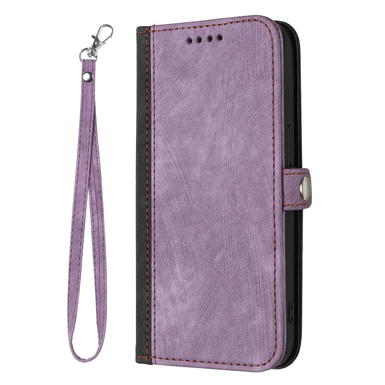 For Xiaomi Redmi K70 Side Buckle Double Fold Hand Strap Leather Phone Case(Purple) - K70 Cases by PMC Jewellery | Online Shopping South Africa | PMC Jewellery | Buy Now Pay Later Mobicred