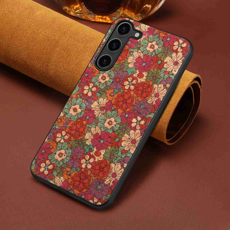 For Samsung Galaxy S24 5G Four Seasons Flower Language Series TPU Phone Case(Summer Red) - Galaxy S24 5G Cases by PMC Jewellery | Online Shopping South Africa | PMC Jewellery