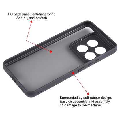 For Xiaomi 14 Pro Fine Pore Matte Black TPU + PC Phone Case - 14 Pro Cases by PMC Jewellery | Online Shopping South Africa | PMC Jewellery | Buy Now Pay Later Mobicred