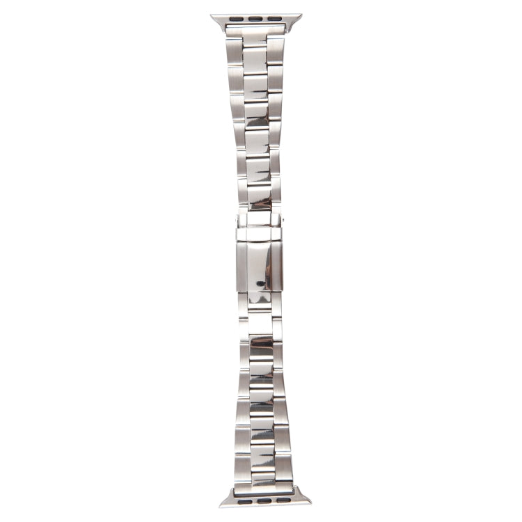 For Apple Watch SE 40mm Three-Bead Stainless Steel Watch Band(Silver) - free shipping - PMC TechLife - Order now!
