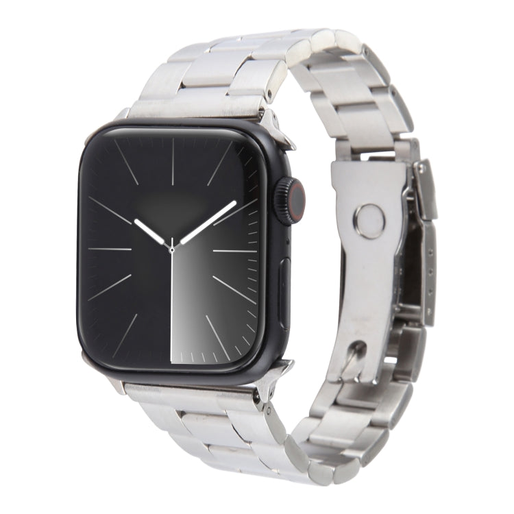 For Apple Watch Series 2 42mm Three-Bead Stainless Steel Watch Band(Silver) - free shipping - PMC TechLife - Order now!