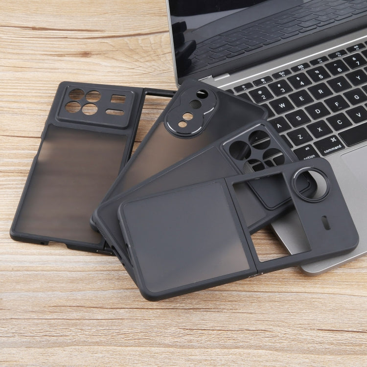 For OPPO Reno10 Pro+ Fine Pore Matte Black TPU + PC Phone Case - OPPO Cases by PMC TechLife | Online Shopping South Africa | PMC TechLife | Buy Now Pay Later Mobicred