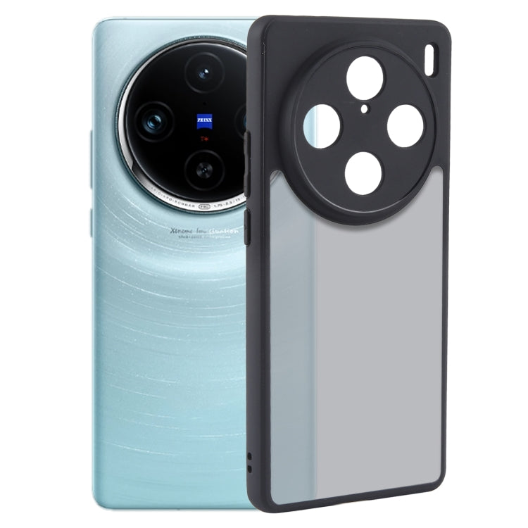 For vivo X100 Pro Fine Pore Matte Black TPU + PC Phone Case - vivo Cases by PMC TechLife | Online Shopping South Africa | PMC TechLife | Buy Now Pay Later Mobicred