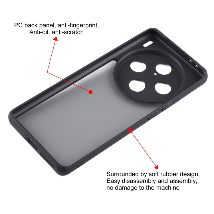 For vivo X100 Pro Fine Pore Matte Black TPU + PC Phone Case - vivo Cases by PMC TechLife | Online Shopping South Africa | PMC TechLife | Buy Now Pay Later Mobicred