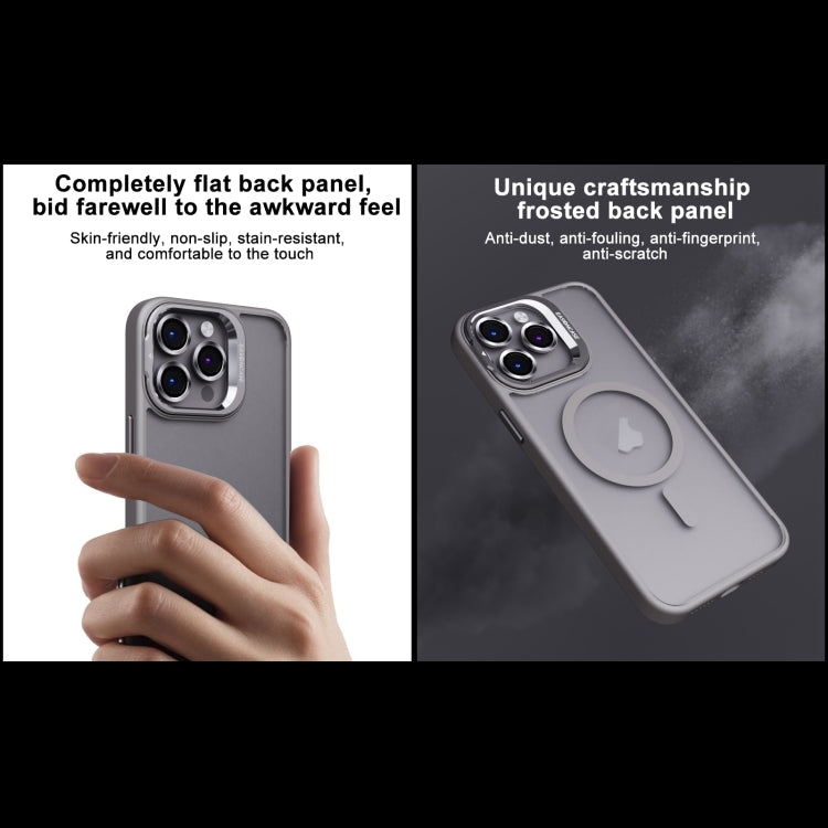 For iPhone 14 Invisible Lens Holder PC + TPU Frosted MagSafe Phone Case(Orange) - free shipping - PMC TechLife - Order now!
