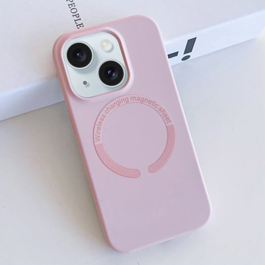 For iPhone 15 MagSafe Magnetic Liquid Silicone Phone Case(Pink) - iPhone 15 Cases by PMC Jewellery | Online Shopping South Africa | PMC Jewellery