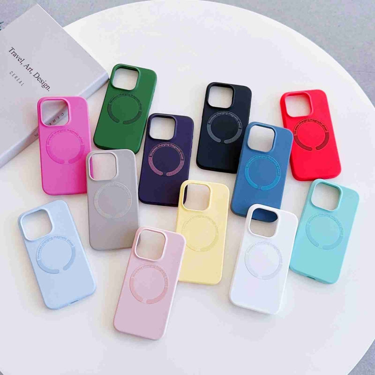 For iPhone 15 Plus MagSafe Magnetic Liquid Silicone Phone Case(Dark Purple) - iPhone 15 Plus Cases by PMC TechLife | Online Shopping South Africa | PMC TechLife