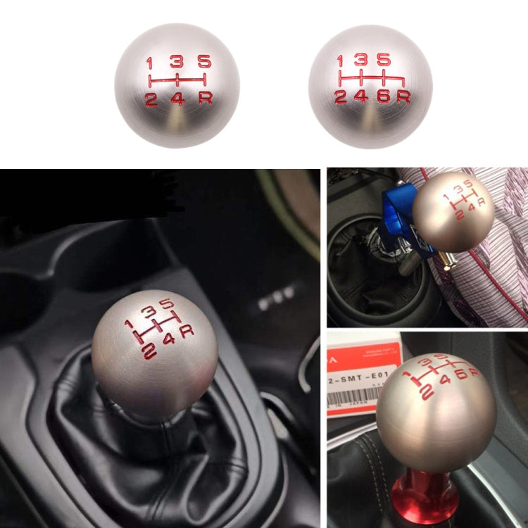 For Honda Series Metal Gear Head Car Modified Gear Stick Shift Knob, Style:6 Speed(Silver) - Shift Knob by PMC Jewellery | Online Shopping South Africa | PMC Jewellery | Buy Now Pay Later Mobicred