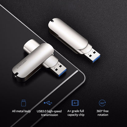 Teclast Leishen Plus Series USB3.0 Twister Flash Drive, Memory:128GB(Silver) - USB Flash Drives by TECLAST | Online Shopping South Africa | PMC Jewellery