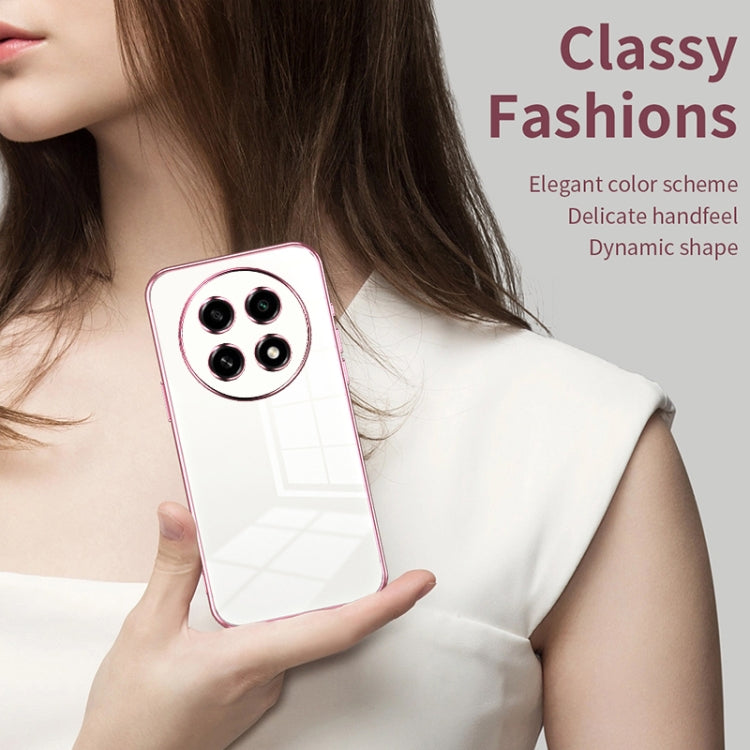 For OPPO A2 Pro Transparent Plating Fine Hole Phone Case(Purple) - A2 Pro Cases by PMC Jewellery | Online Shopping South Africa | PMC Jewellery | Buy Now Pay Later Mobicred