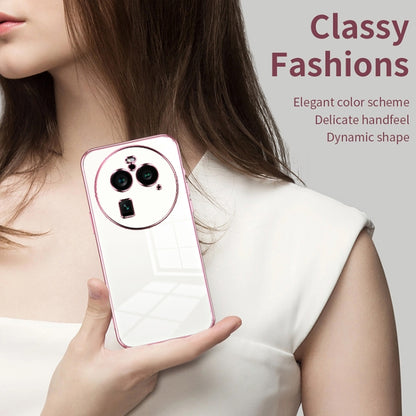 For OPPO Find X6 Pro Transparent Plating Fine Hole Phone Case(Purple) - OPPO Cases by PMC Jewellery | Online Shopping South Africa | PMC Jewellery | Buy Now Pay Later Mobicred