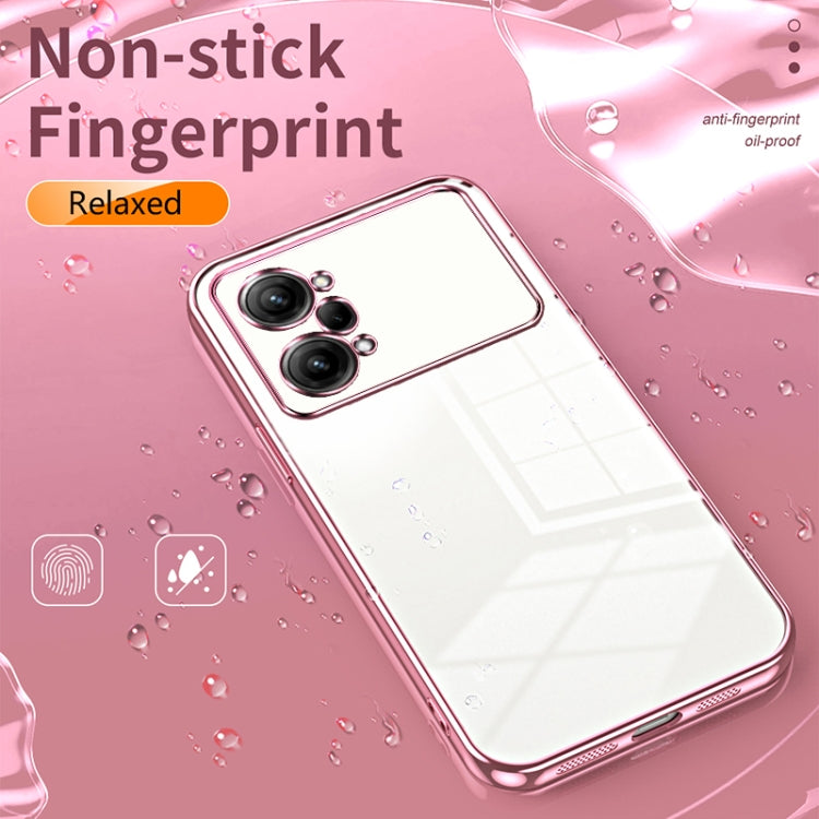 For OPPO K10 Pro Transparent Plating Fine Hole Phone Case(Purple) - OPPO Cases by PMC TechLife | Online Shopping South Africa | PMC TechLife | Buy Now Pay Later Mobicred