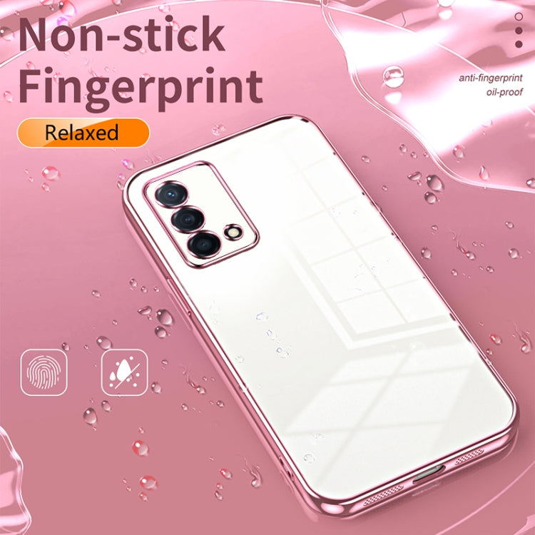 For OPPO K9 Transparent Plating Fine Hole Phone Case(Gold) - OPPO Cases by PMC TechLife | Online Shopping South Africa | PMC TechLife | Buy Now Pay Later Mobicred
