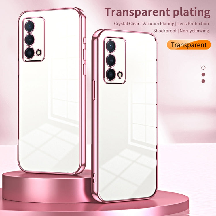 For OPPO K9 Transparent Plating Fine Hole Phone Case(Transparent) - OPPO Cases by PMC TechLife | Online Shopping South Africa | PMC TechLife | Buy Now Pay Later Mobicred