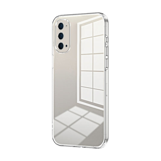 For OPPO Reno4 Transparent Plating Fine Hole Phone Case(Transparent) - OPPO Cases by PMC Jewellery | Online Shopping South Africa | PMC Jewellery | Buy Now Pay Later Mobicred