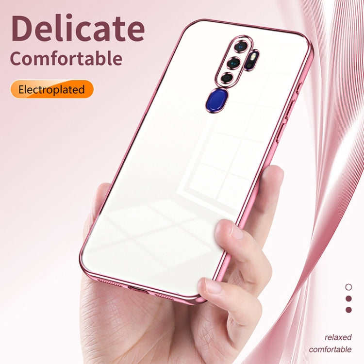 For OPPO A11x / A9 2020 Transparent Plating Fine Hole Phone Case(Green) - OPPO Cases by PMC TechLife | Online Shopping South Africa | PMC TechLife | Buy Now Pay Later Mobicred