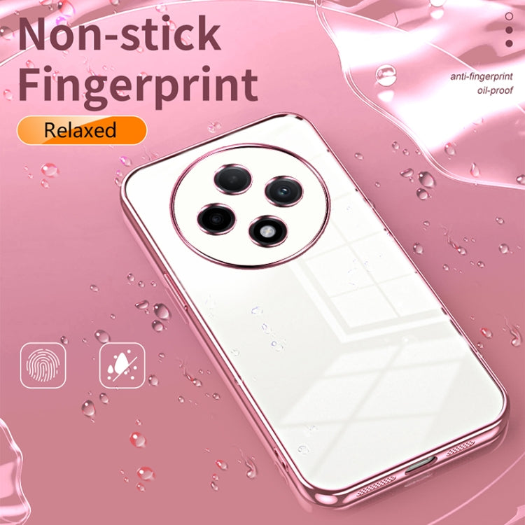 For OPPO A3 Pro Transparent Plating Fine Hole Phone Case(Transparent) - OPPO Cases by PMC Jewellery | Online Shopping South Africa | PMC Jewellery | Buy Now Pay Later Mobicred