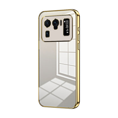 For Xiaomi Mi 11 Ultra Transparent Plating Fine Hole Phone Case(Gold) - Xiaomi Cases by PMC Jewellery | Online Shopping South Africa | PMC Jewellery