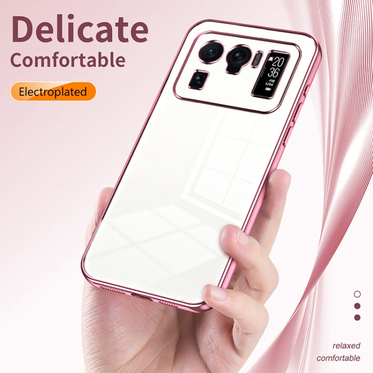 For Xiaomi Mi 11 Ultra Transparent Plating Fine Hole Phone Case(Gold) - Xiaomi Cases by PMC Jewellery | Online Shopping South Africa | PMC Jewellery