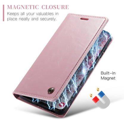 For Samsung Galaxy S24+ 5G CaseMe 003 Crazy Horse Texture Flip Leather Phone Case(Pink) - Galaxy S24+ 5G Cases by CaseMe | Online Shopping South Africa | PMC Jewellery | Buy Now Pay Later Mobicred