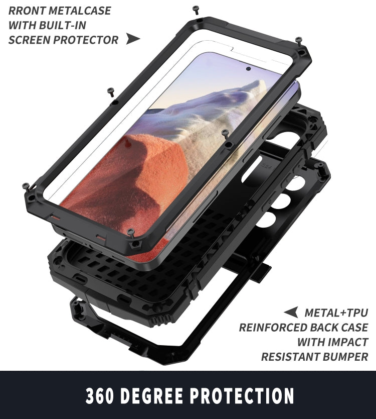 For Samsung Galaxy S24 5G R-JUST Life Waterproof Dustproof Shockproof Phone Case(Black) - free shipping - PMC TechLife - Order now!