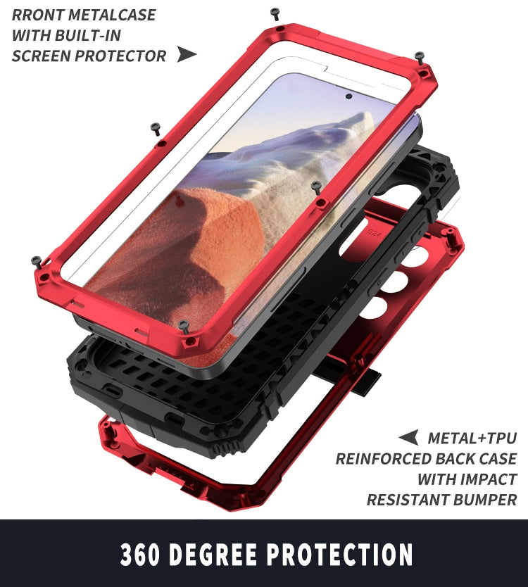 For Samsung Galaxy S24 5G R-JUST Life Waterproof Dustproof Shockproof Phone Case(Red) - Galaxy S24 5G Cases by R-JUST | Online Shopping South Africa | PMC Jewellery