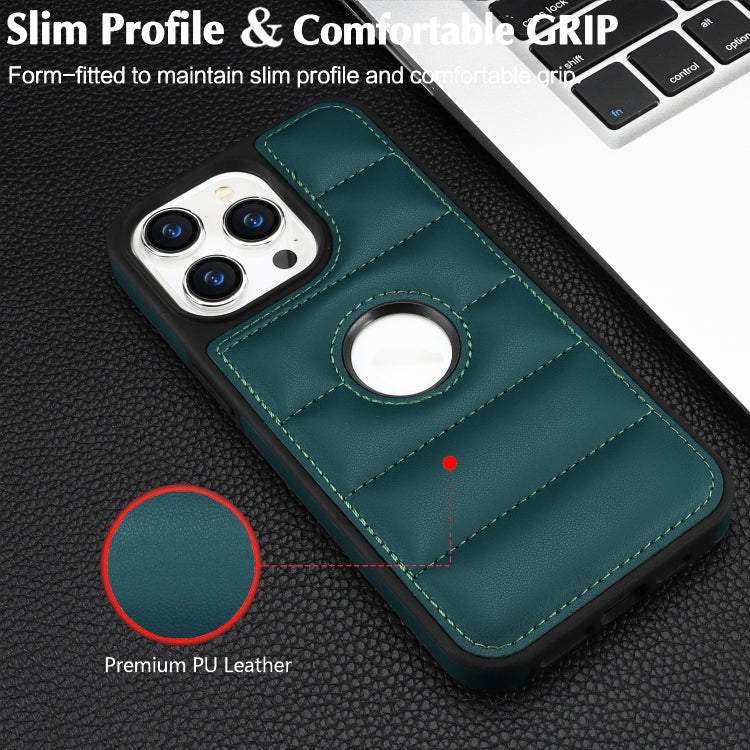 For iPhone 15 Pro Piano Key Hollow Cutout PU Phone Case(Green) - free shipping - PMC TechLife - Order now!