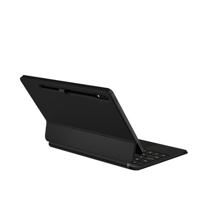 For Samsung Galaxy Tab S9 FE/S9/S8 M11P-B-S9 Magnetic Bluetooth Keyboard Leather Tablet Case(Black) - Samsung Keyboard by PMC Jewellery | Online Shopping South Africa | PMC Jewellery