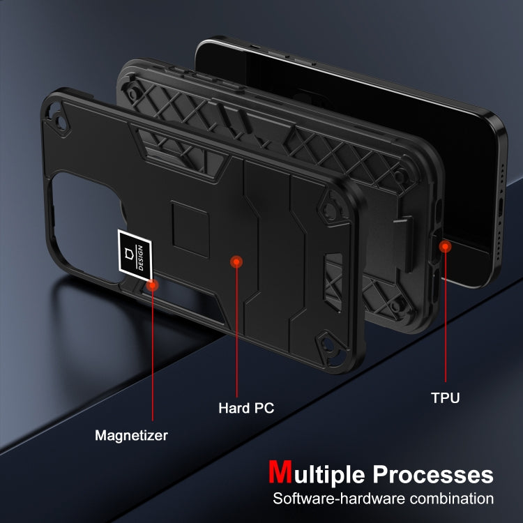 For Tecno Pop 7 Pro 2 in 1 Shockproof Phone Case(Black) - Tecno Cases by PMC TechLife | Online Shopping South Africa | PMC TechLife | Buy Now Pay Later Mobicred