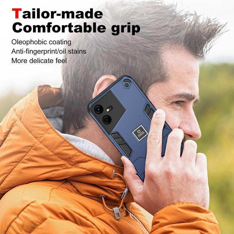 For Tecno Pova Neo 3 2 in 1 Shockproof Phone Case(Blue) - Tecno Cases by PMC TechLife | Online Shopping South Africa | PMC TechLife | Buy Now Pay Later Mobicred