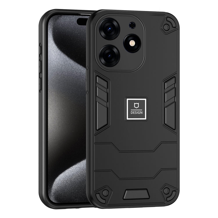 For Tecno Spark 10 Pro 2 in 1 Shockproof Phone Case(Black) - Tecno Cases by PMC Jewellery | Online Shopping South Africa | PMC Jewellery | Buy Now Pay Later Mobicred