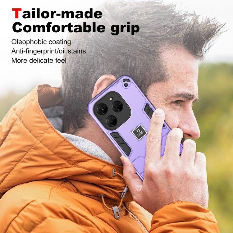 For Tecno Spark 20 Pro 2 in 1 Shockproof Phone Case(Purple) - Tecno Cases by PMC TechLife | Online Shopping South Africa | PMC TechLife | Buy Now Pay Later Mobicred