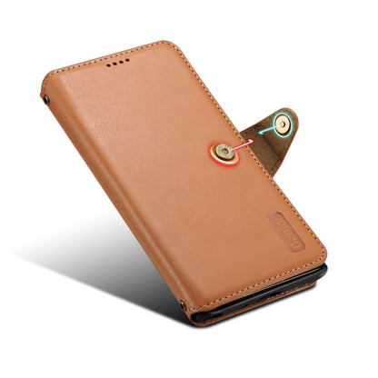 For Samsung Galaxy S24 Ultra 5G Denior Cowhide Texture Wallet Style Leather Phone Case(Khaki) - Galaxy S24 Ultra 5G Cases by Denior | Online Shopping South Africa | PMC Jewellery | Buy Now Pay Later Mobicred