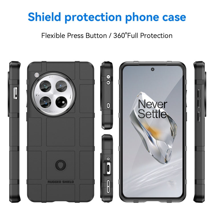 For OnePlus 12 Full Coverage Shockproof TPU Phone Case(Black) - OnePlus Cases by PMC Jewellery | Online Shopping South Africa | PMC Jewellery | Buy Now Pay Later Mobicred