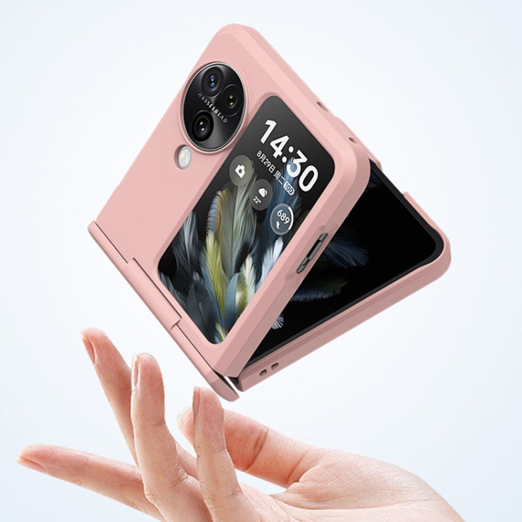 For OPPO Find N3 Flip PC Skin Feel Integrated Foldable Mid Shaft Phone Case(Transparent) - Find N3 Flip Cases by PMC Jewellery | Online Shopping South Africa | PMC Jewellery | Buy Now Pay Later Mobicred