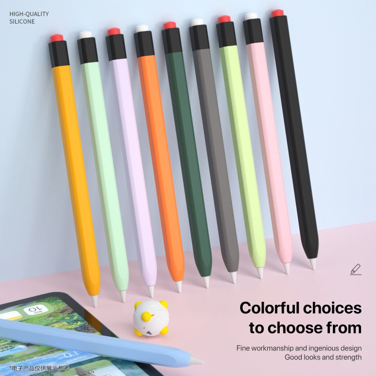 For Apple Pencil 1 Retro Pencil Style Liquid Silicone Stylus Case(Blue) - free shipping - PMC TechLife - Order now!