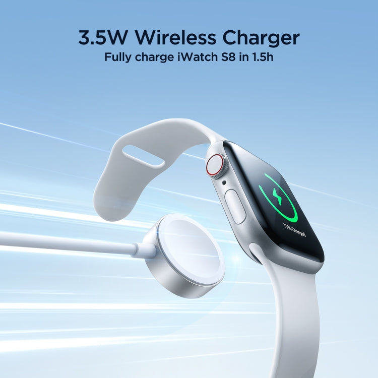 JOYROOM S-IW008 3 in 1 USB to 8 Pin + USB-C/Type-C + Magnetic Watch Wireless Charging Data Cable, Length: 1.2m(White) - Multifunction Cable by JOYROOM | Online Shopping South Africa | PMC Jewellery | Buy Now Pay Later Mobicred