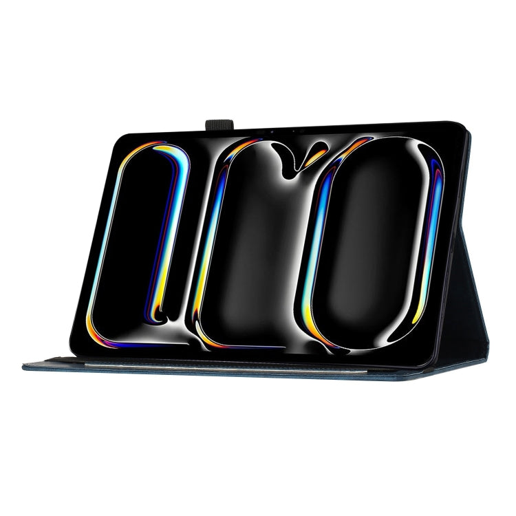 For iPad Pro 13 2024 Butterfly Cat Embossing Leather Tablet Case(Dark Blue) - iPad Pro 13 2024 Cases by PMC TechLife | Online Shopping South Africa | PMC TechLife | Buy Now Pay Later Mobicred